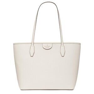 Kate Spade Lori Tote Bag Cream White Leather Large Designer Purse